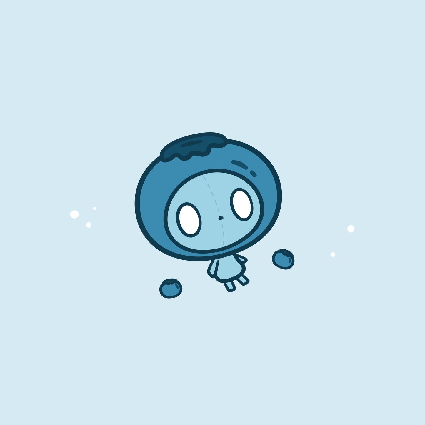 Cute Motivational Blueberry Take Your Time Postcard Poster