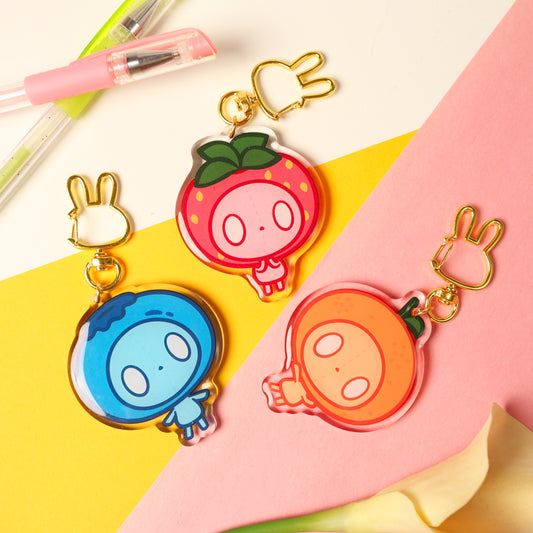 BUNDLE: Fruity Cuties Large Acrylic Keychain Set