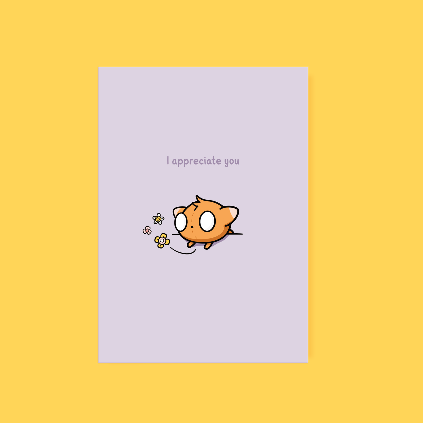 Cute Endearing Greeting Card Appreciate You