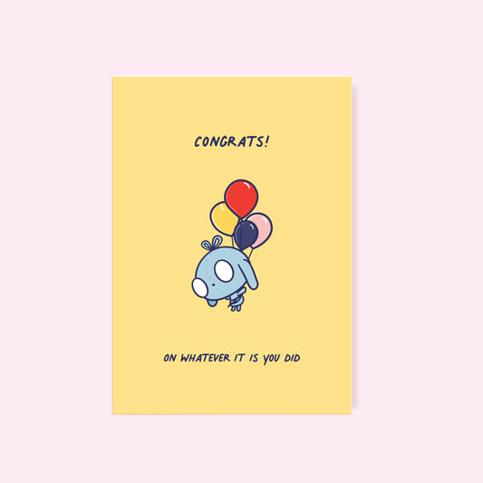 Cute Greeting Card Congratulations