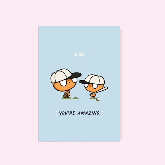 Cute Endearing Greeting Card Amazing Dad