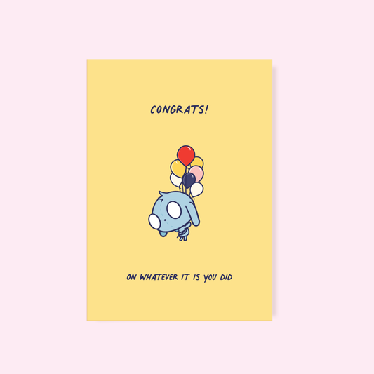 Cute Greeting Card Congratulations