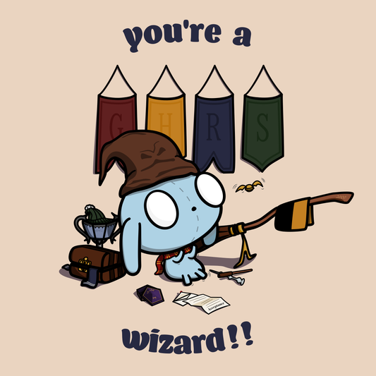 Cute You're a Wizard Postcard Poster