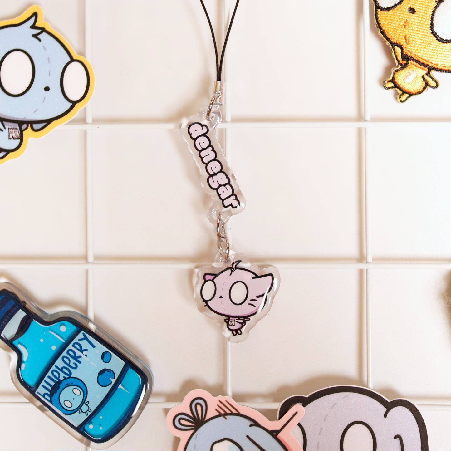 Denegar Acrylic Phone Charm